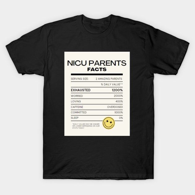 NICU Parents Daily Servings T-Shirt by Preemie Adventures